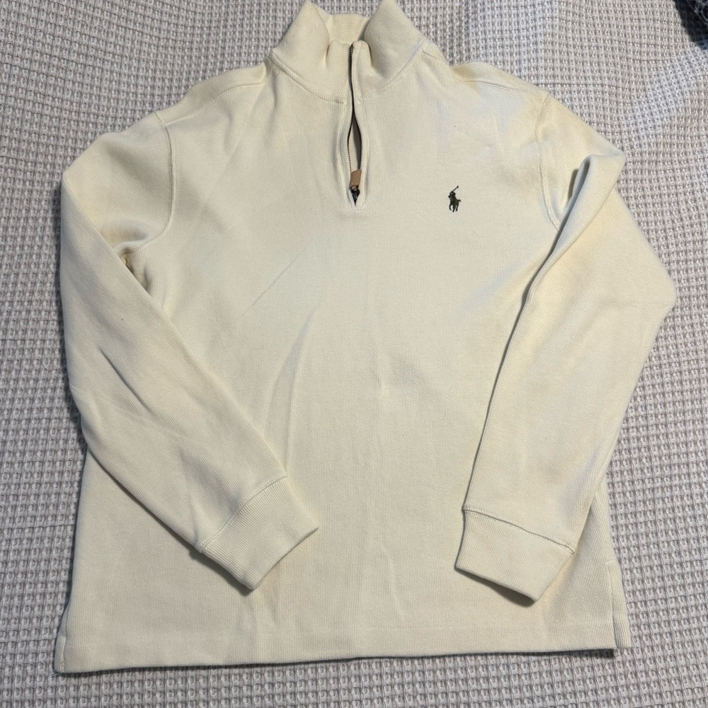Polo by Ralph Lauren Cream Quarter-Zip